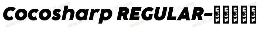 Cocosharp REGULAR字体转换